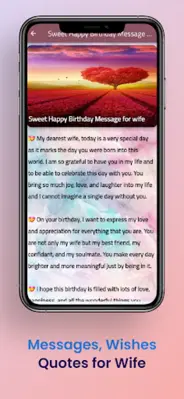 Wife Birthday Wishes android App screenshot 0