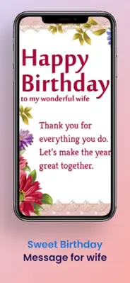 Wife Birthday Wishes android App screenshot 1